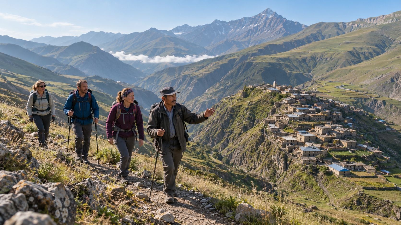 Khinalig and Galakhudat Hiking Tour from Baku